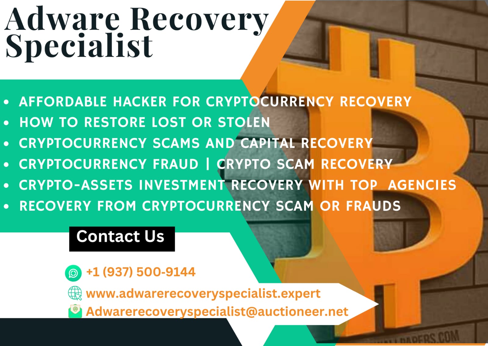 RECLAIM YOUR STOLEN CRYPTO ASSETS WITH ADWARE RECOVERY SPECIALIST - You ...